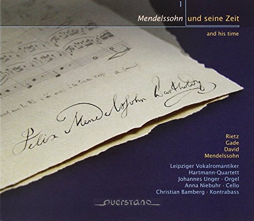 CD cover featuring handwritten musical notes and signatures, titled "Mendelssohn und seine Zeit.