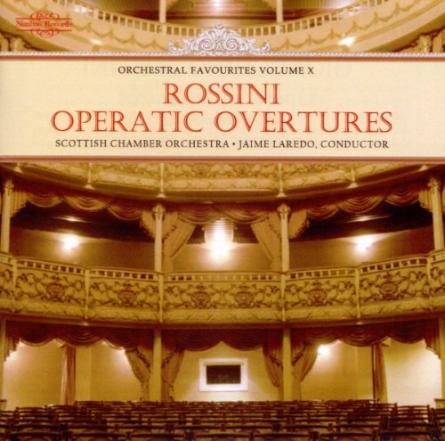 CD cover for Rossini overtures, featuring a theater interior.