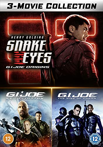 G.I. Joe DVD triple pack featuring Snake Eyes, Retaliation, and The Rise of Cobra.