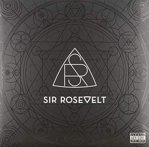 Sir Rosevelt album cover with geometric designs and the letters "SR" in a triangle.