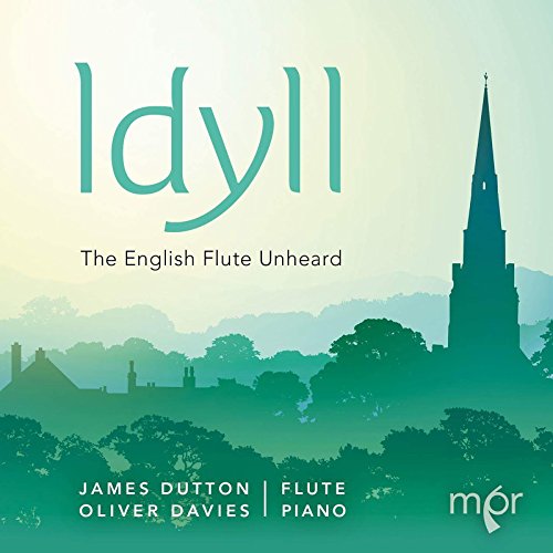 CD cover for “Idyll” featuring a church steeple and green landscape.