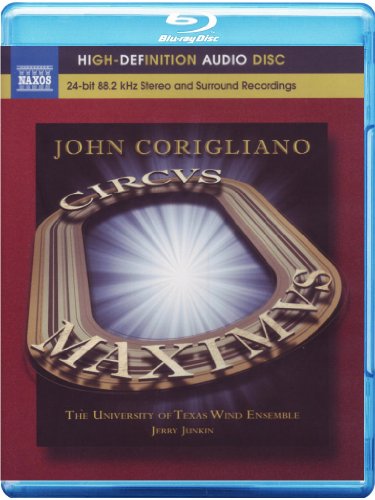 A Blu-ray case with a red cover featuring a gold-framed spotlight and text.