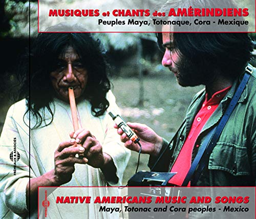 CD cover featuring two men and indigenous flute players from Mexico.