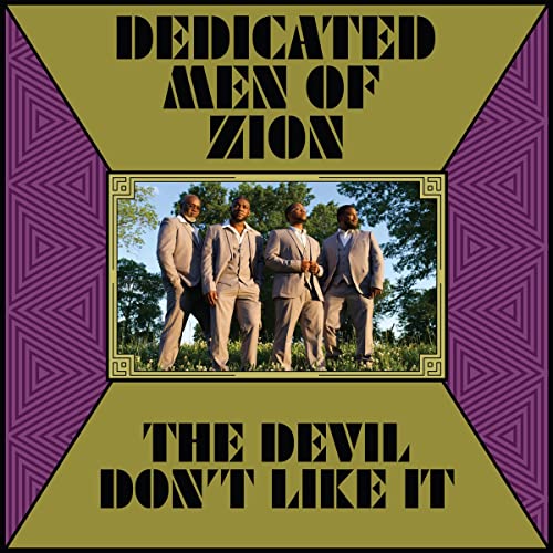 Album cover for Dedicated Men Of Zion featuring four men in suits.