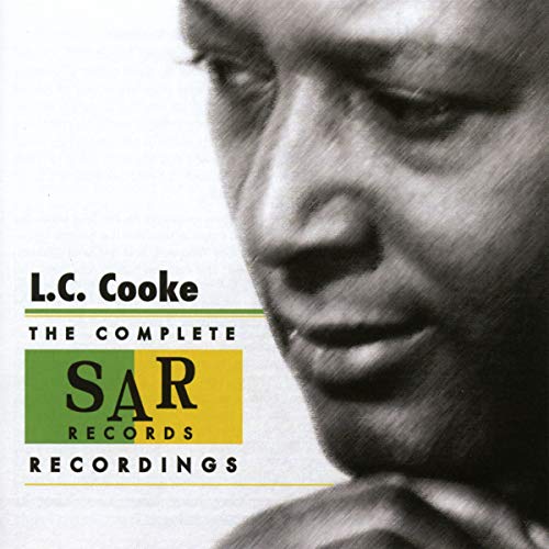 Close-up of L.C. Cooke with album title and SAR Records logo.
