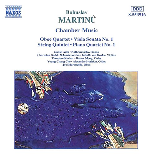 CD cover for Bohuslav Martinu chamber music with abstract art.
