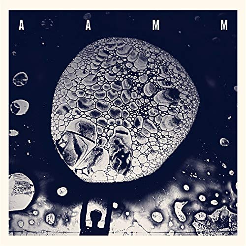 Album cover for Aamm, featuring a bubble-like, textured central image.