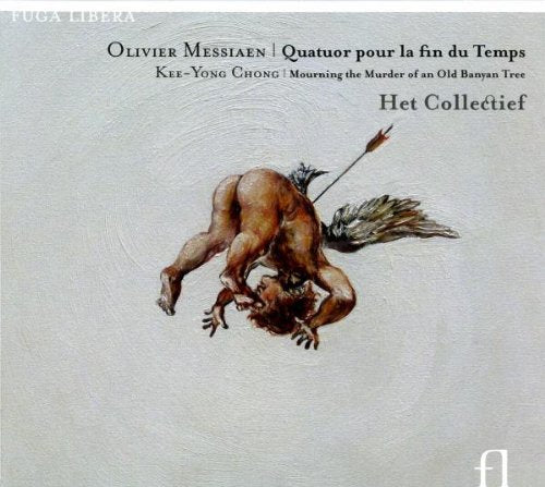 CD cover featuring a drawing of a man with a feathered tail being pierced by an arrow.