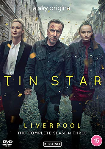 “Tin Star: Liverpool” DVD cover featuring three serious-looking people on a city street.