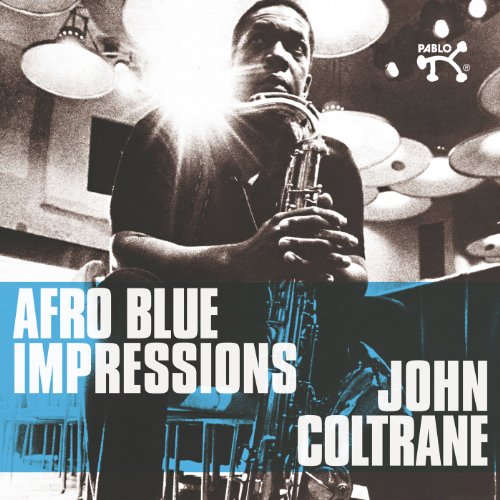 John Coltrane album cover, saxophone player in a studio setting.