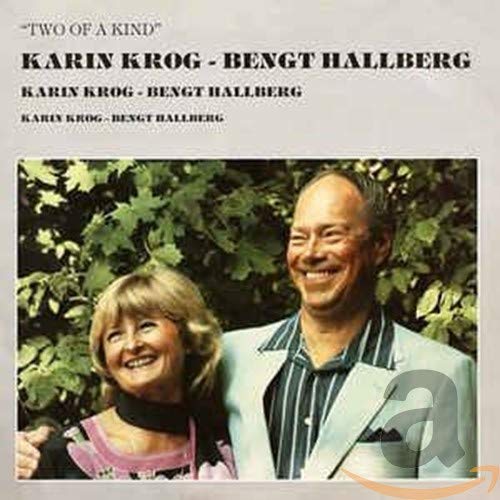CD cover featuring Karin Krog and Bengt Hallberg smiling in a garden.