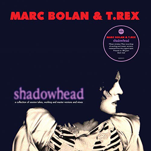 Album cover for Marc Bolan & T.Rex’s “Shadowhead” featuring a portrait.