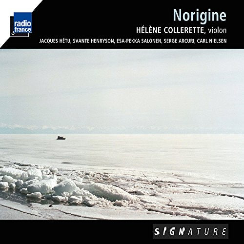 CD cover for Hélène Collerette, featuring a wintry seascape.