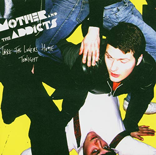 CD cover: people embracing on a bright yellow background.
