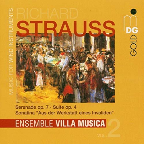 CD cover for Richard Strauss’s Ensemble Villa Musica, featuring a painting.