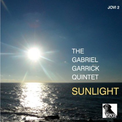 CD cover: bright sun over ocean, text “The Gabriel Garrick Quintet - Sunlight”.