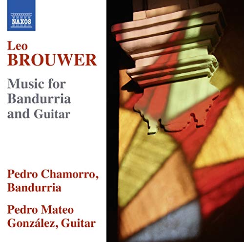 CD cover for Brouwer’s “Music for Bandurria and Guitar” featuring architectural details.