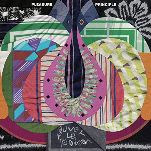 CD cover: abstract colorful patchwork design with text “Buvez Len Poison”.