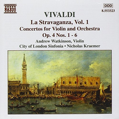 "CD cover with a painting of a Venetian canal scene and Vivaldi's name."