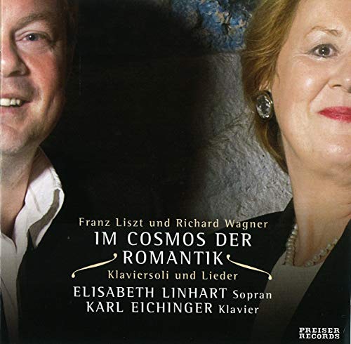 CD cover featuring portraits of Franz Liszt and Richard Wagner with text.