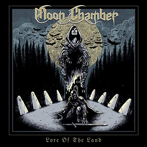 Vinyl album cover art featuring a hooded figure and a man kneeling.