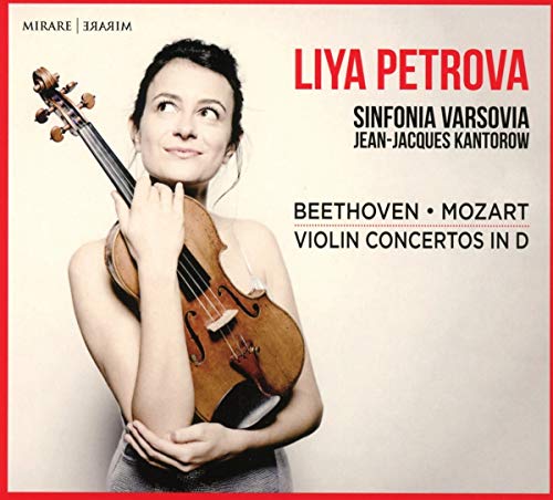 CDSBust portrait of Liya Petrova holding a violin on a white album cover.