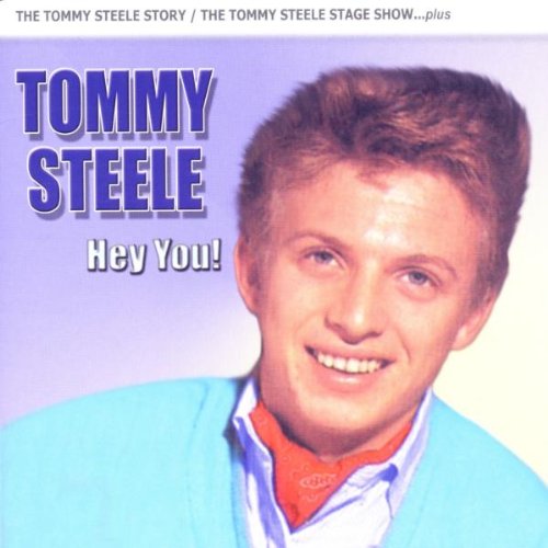 "Tommy Steele CD cover featuring a smiling man with short hair, wearing a blue jacket."
