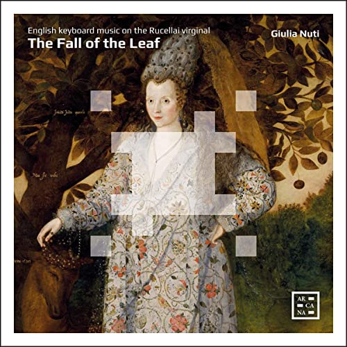 CD cover: Renaissance woman in patterned dress, autumnal trees.