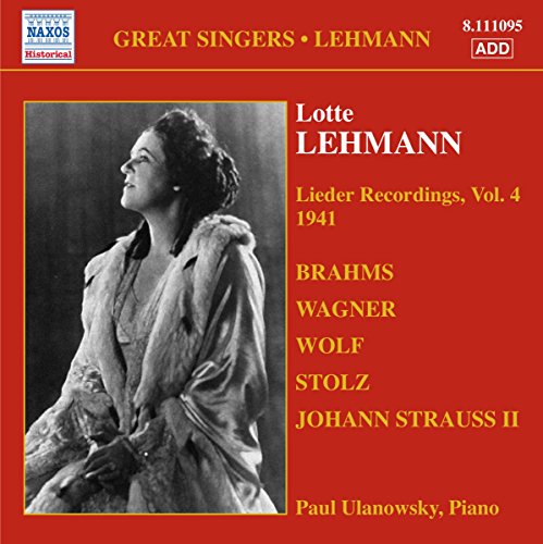 CD cover featuring black and white portrait of opera singer Lotte Lehmann.