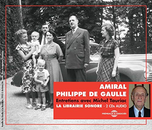 Black and white family photo with Philippe De Gaulle, CD cover art.