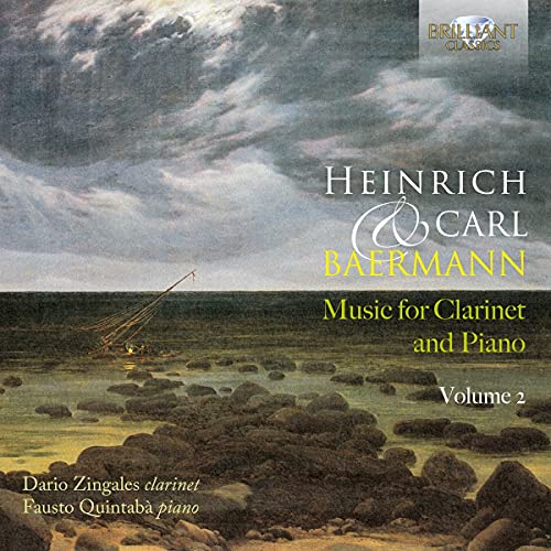 CD cover with stormy seascape, text reading "Heinrich Baermann, Volume 2".