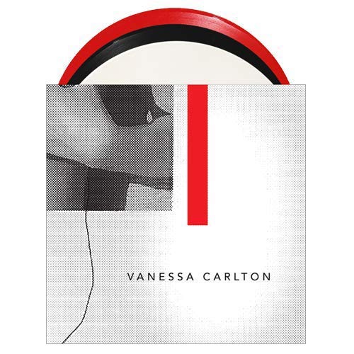 The alt text for the image is: "Vinyl album cover with Vanessa Carlton's name and partial black-and-white image."