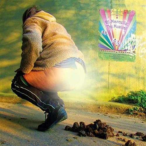 Vinyl album cover featuring a person and graffiti-covered wall.