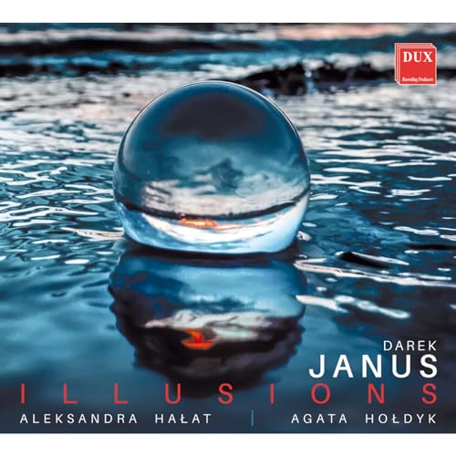 CD cover with a glass orb reflecting water and text: "Illusions.