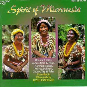 CD cover featuring three Micronesian people in traditional dress.