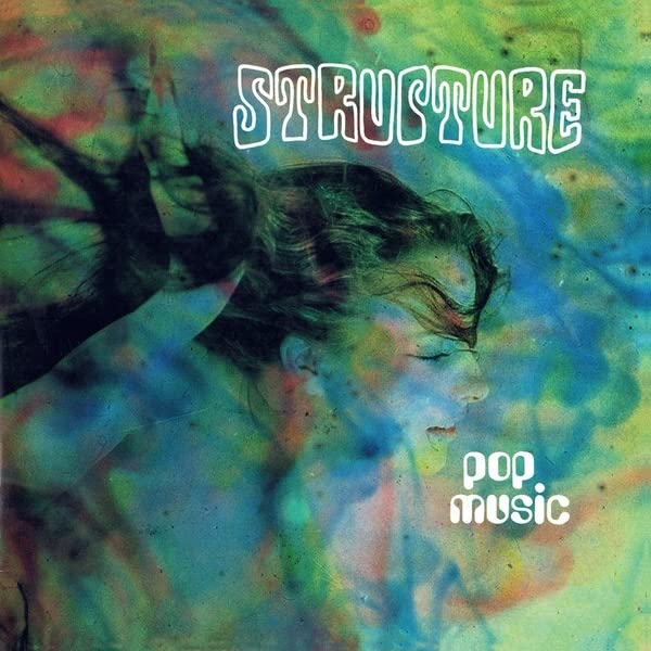 Vinyl record cover with abstract portrait and “Structure Pop Music” text.