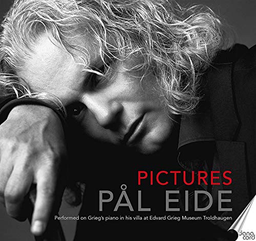 Black and white image of a man with the title "Pictures Pal Eide" overlaid.