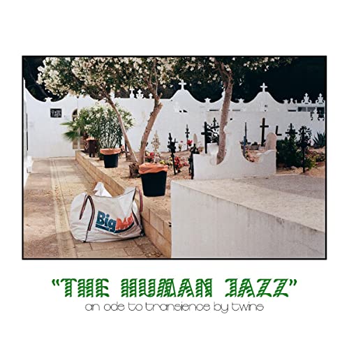 Vinyl album cover: cemetery scene with trees and a shopping bag.