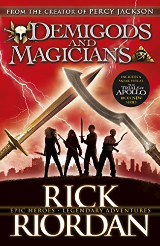 "Book cover featuring silhouetted figures with swords against a red, lightning-filled background."