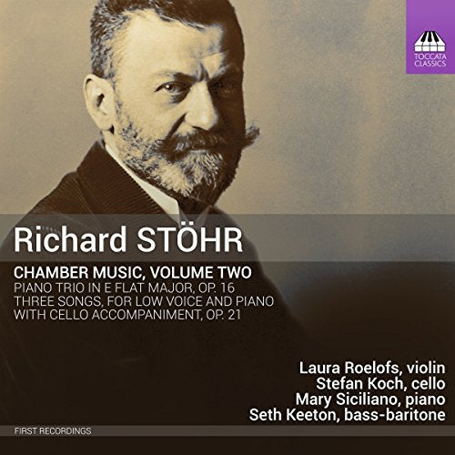 Album cover featuring a sepia-toned portrait of Richard Stöhr with white text overlay.