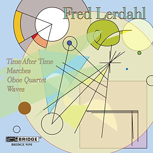 CD cover with abstract geometric shapes in yellow, orange, and green.