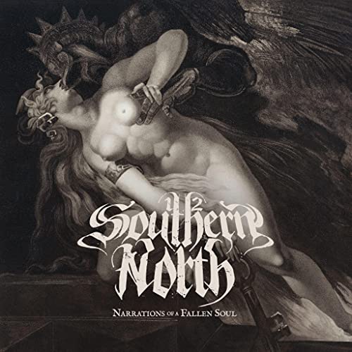 Dark album cover depicting a nude figure and a monstrous, shadowy beast.