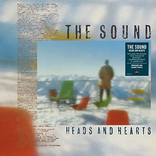 Album cover for "Heads And Hearts" by The Sound, featuring mountains and chairs.