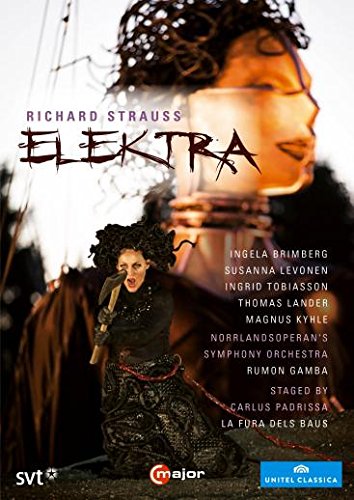 DVD cover for "Richard Strauss: Elektra" featuring a woman in a dark, distressed dress.
