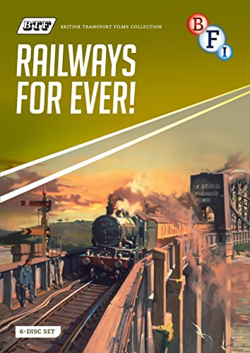 DVD cover for “Railways For Ever!” featuring a steam train on a bridge.