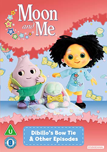 Moon and Me" DVD cover featuring characters Pepi Nana, Mr. Onion, and a bunny.
