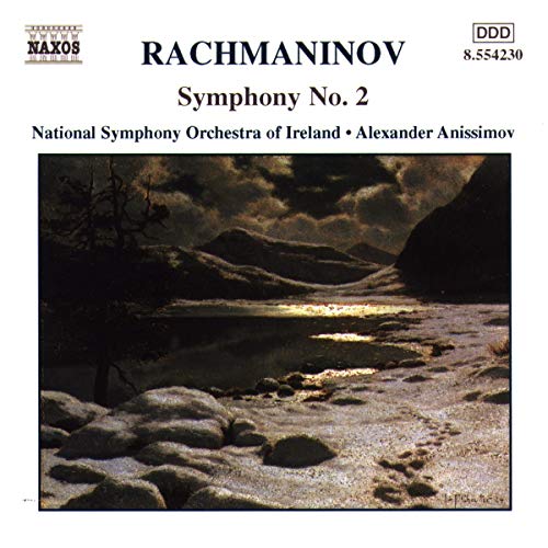 CD cover for Rachmaninov’s Symphony No. 2 with a landscape painting.