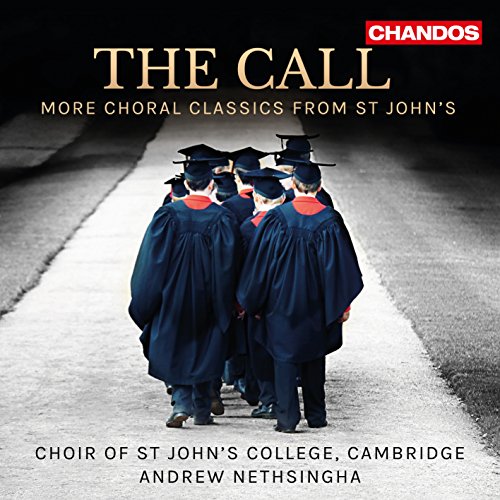 CD cover: choir in academic robes walking down a path.