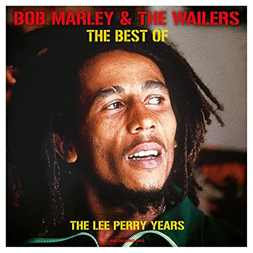 Bob Marley portrait album cover, red and green text, dreadlocks visible.