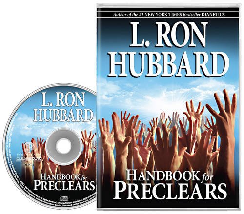 CD and case cover for "Handbook for Preclears" by L. Ron Hubbard.